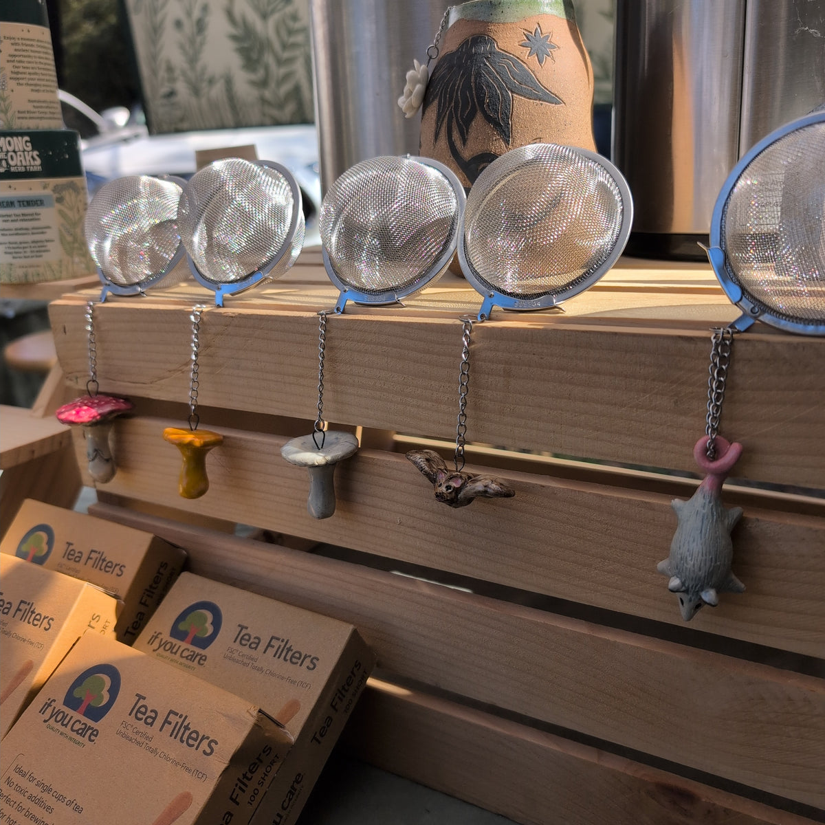 Tea Ball with Charm