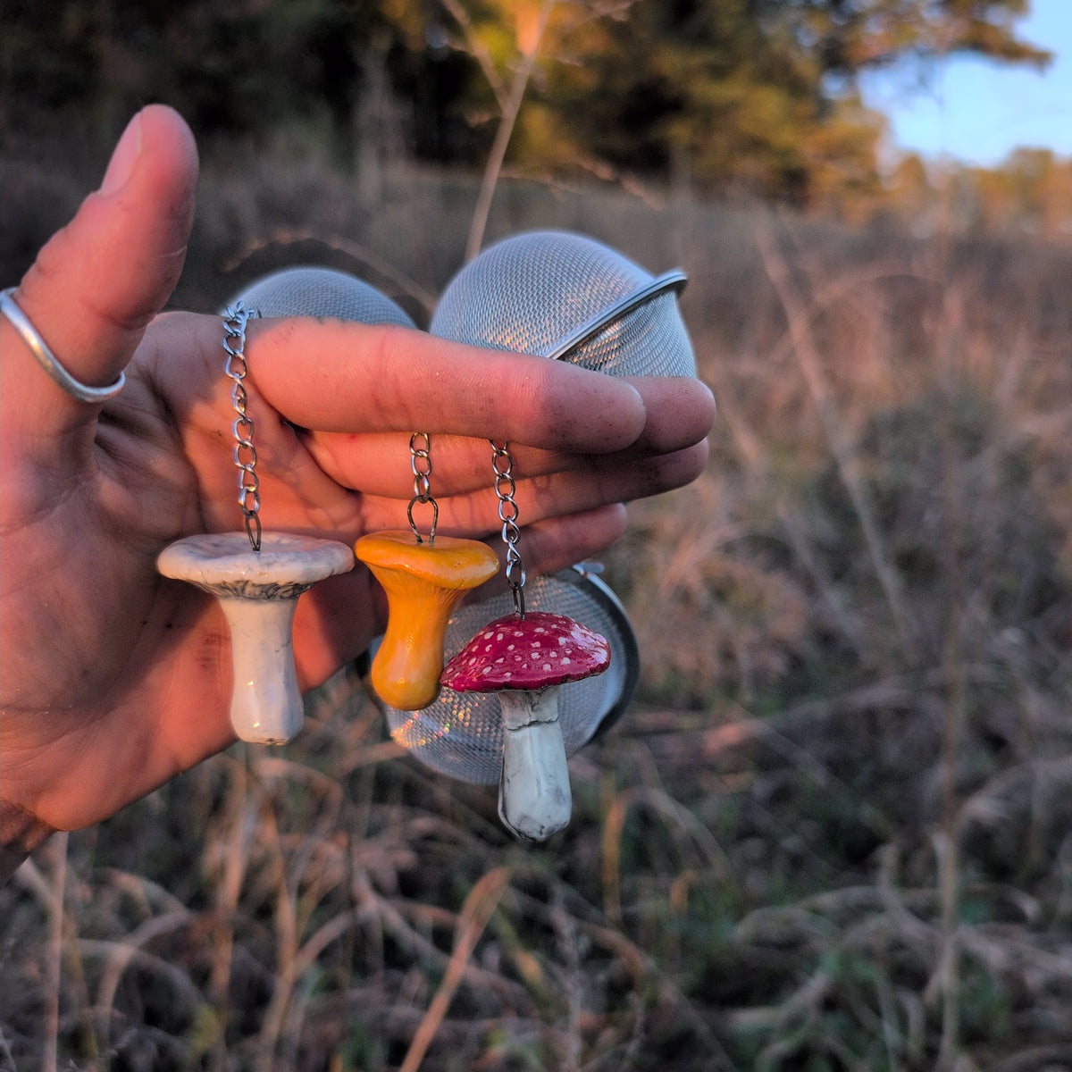 Tea Ball with Charm